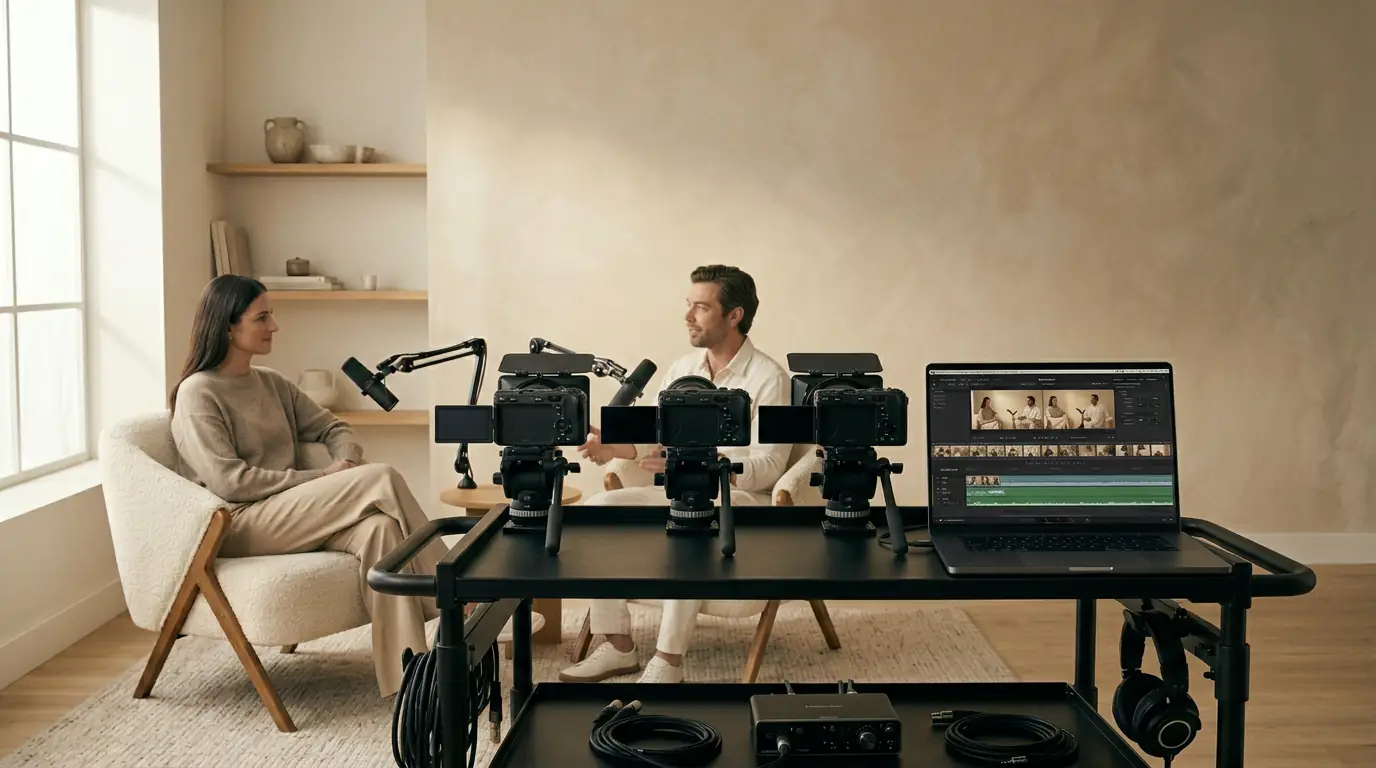 Studio rozłożone na planie